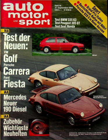 Deckblatt Auto Motor und Sport (19/1983)